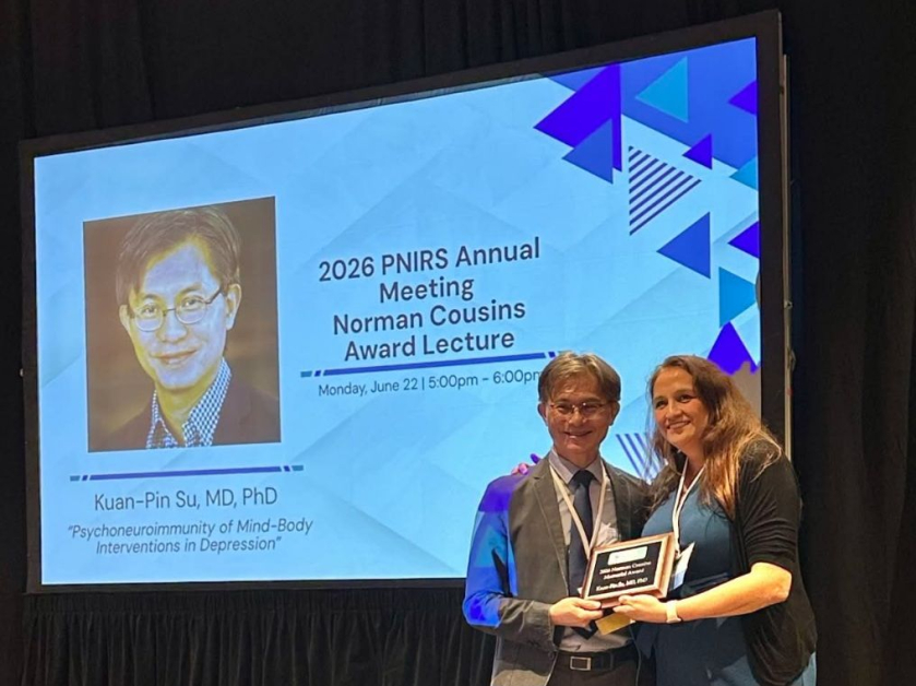 恭喜蘇冠賓教授於PNIRS 2026榮獲Norman Cousins Award